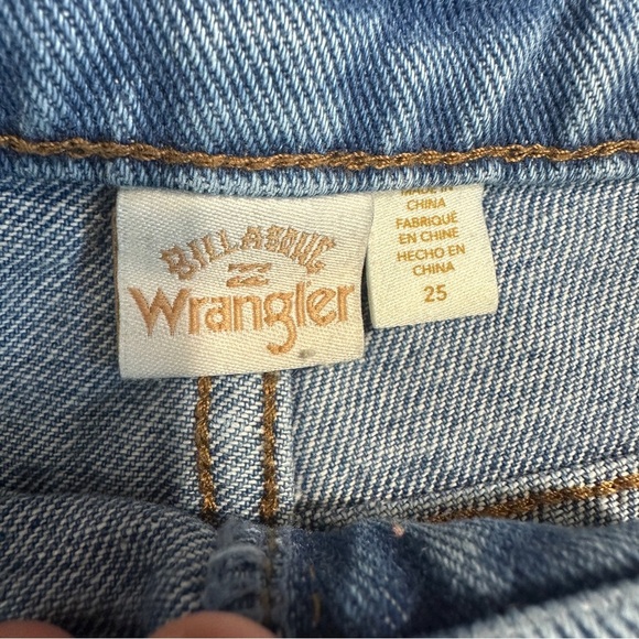 Wrangler x Billabong "Showdown" cutoff shorts, sz. 25, patches, denim, summer - Picture 4 of 11